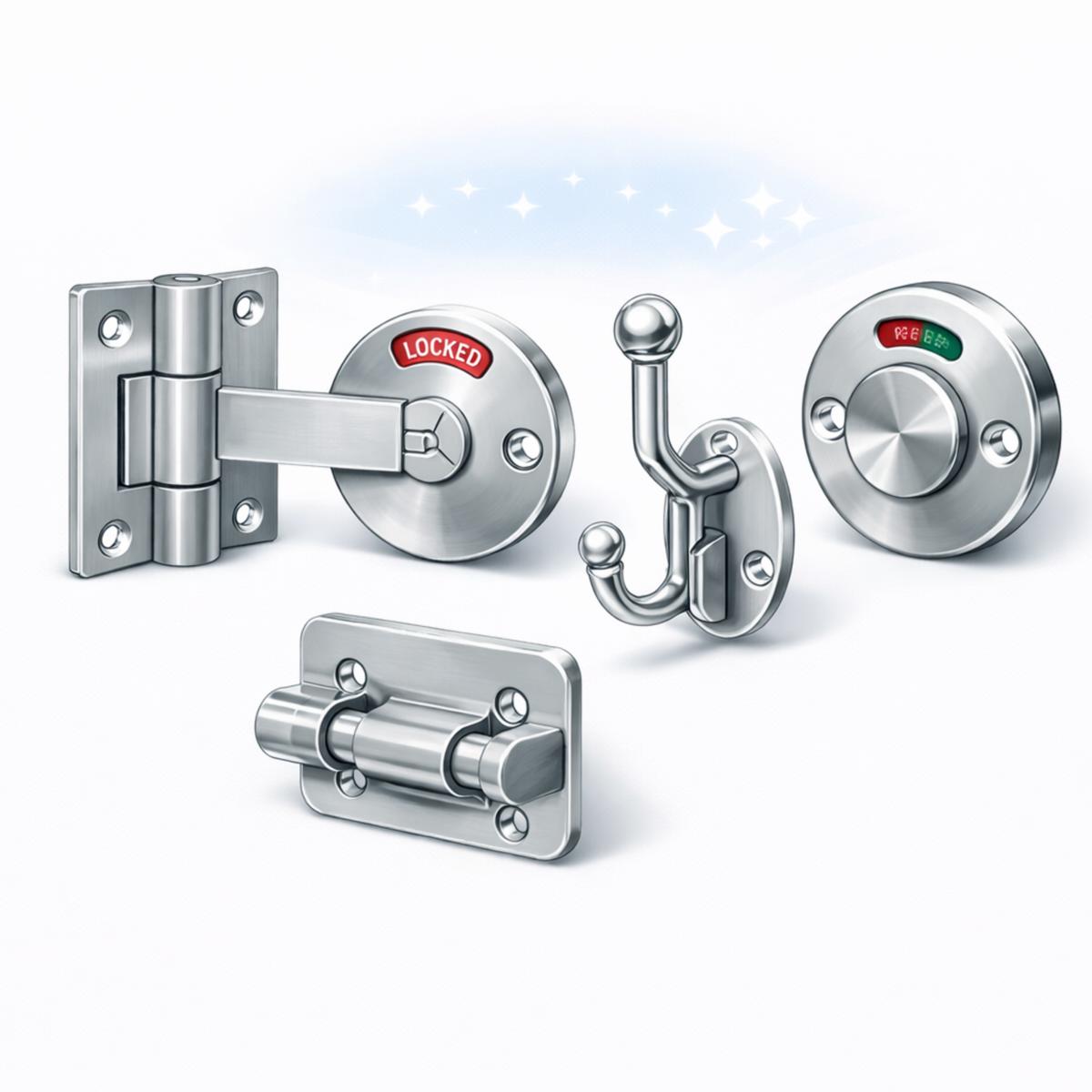 Bathroom &amp Cubicle Door Hardware (57)